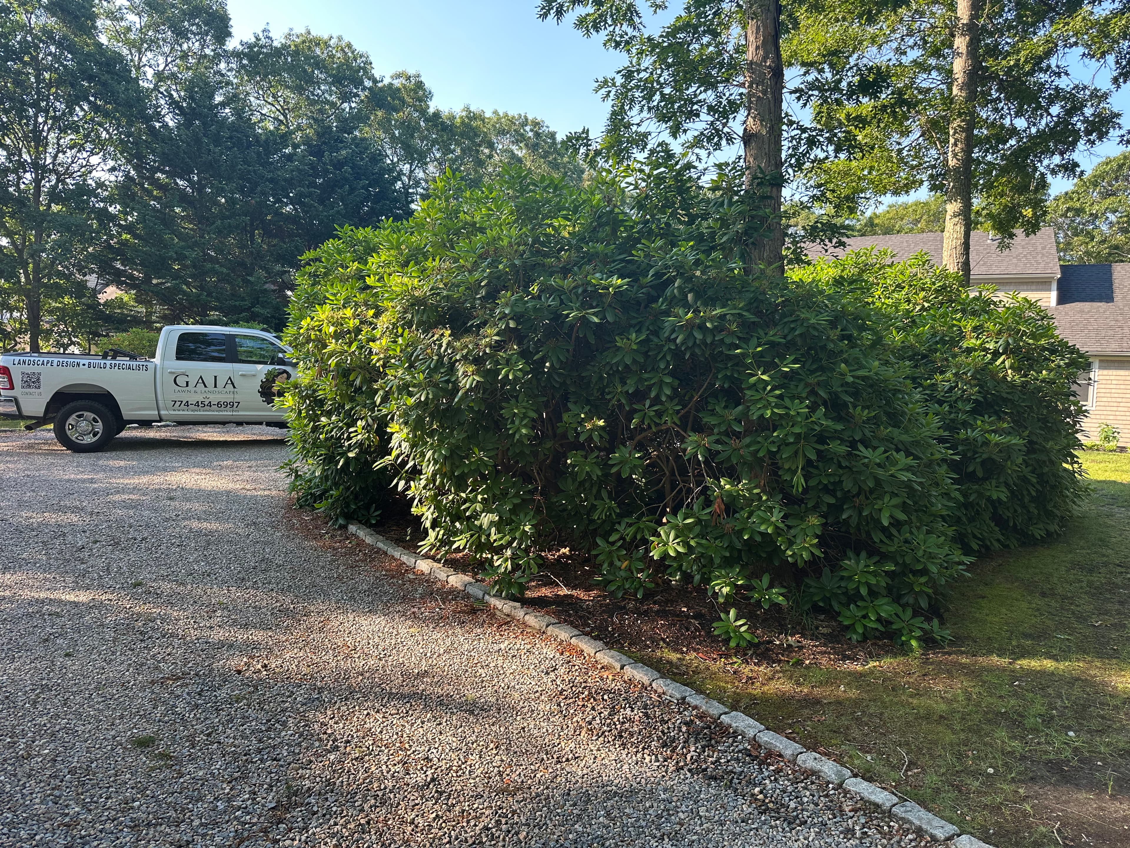 Project Front Yard Landscape Reset With New Beds and Black Mulch image