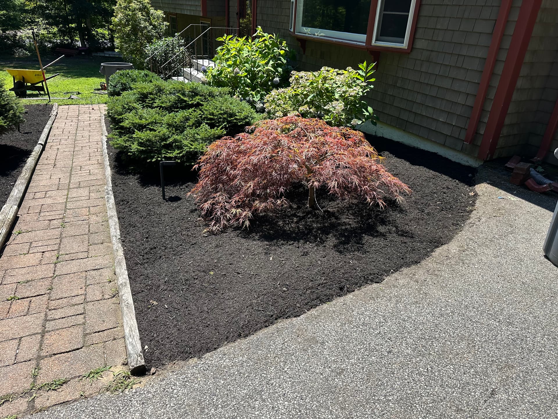 Fresh Mulch Installation Cleans Up This Plymouth Property image