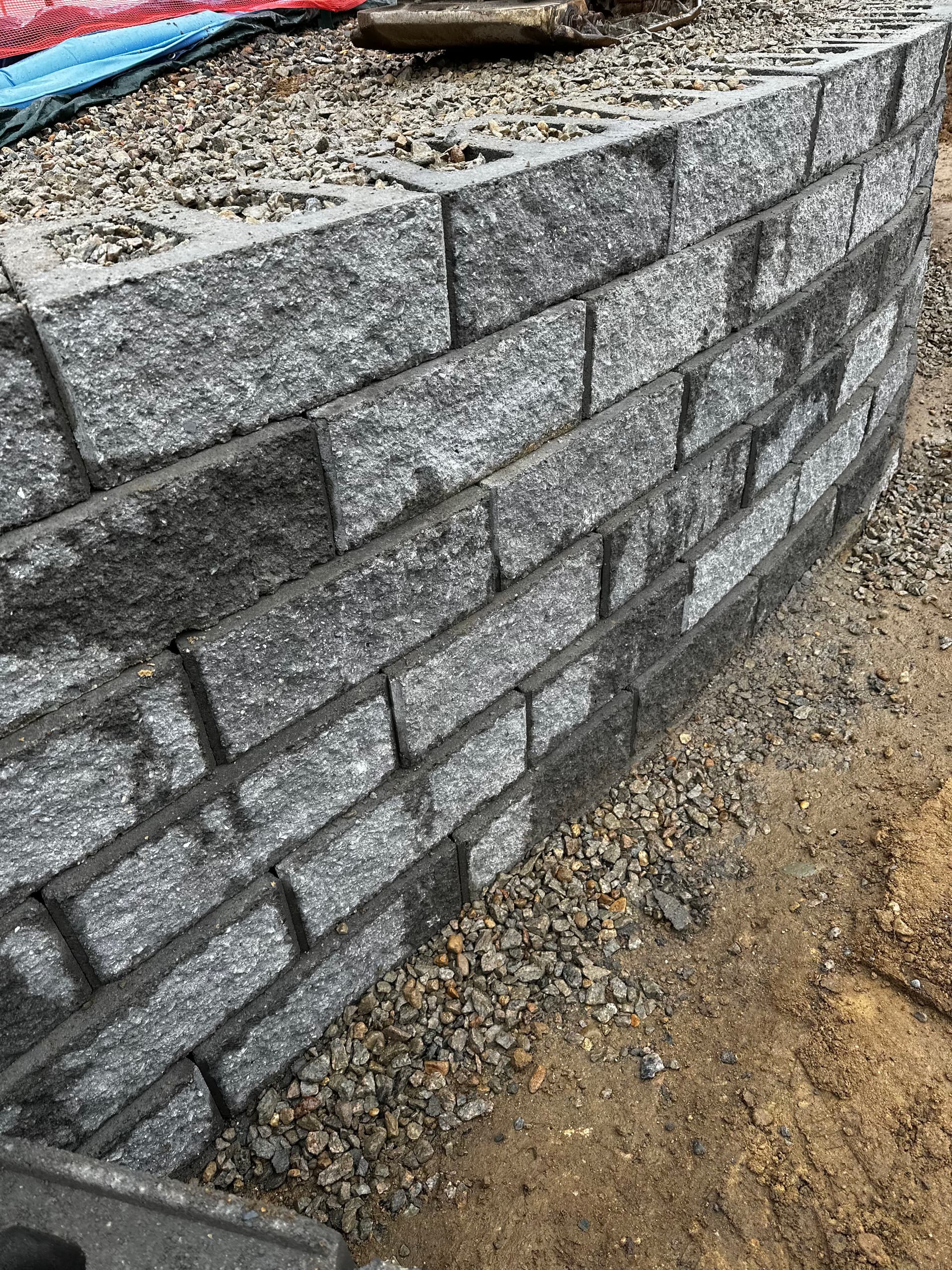 Retaining Wall and Pool Surround Built to Last in Sandwich