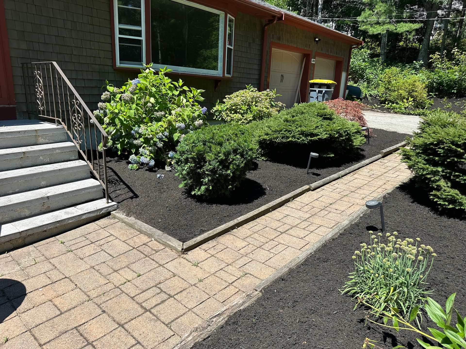 Gallery photos for Fresh Mulch Installation Cleans Up This Plymouth Property: Image #2